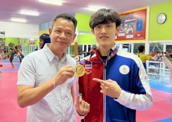 ‘ฮามันน์’-เด็กภูเก็ตเจ้าของเหรียญทองเทควันโดฮานอยเกมส์-ตั้งเป้าเหรียญทองโอลิมปิก