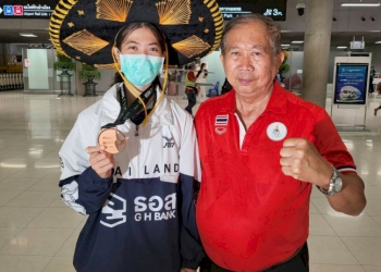 ทีมเทควันโดไทยกลับถึงมาตุภูมิ-พัก-4-วันก่อนเรียกเข้าแคมป์ต่อ